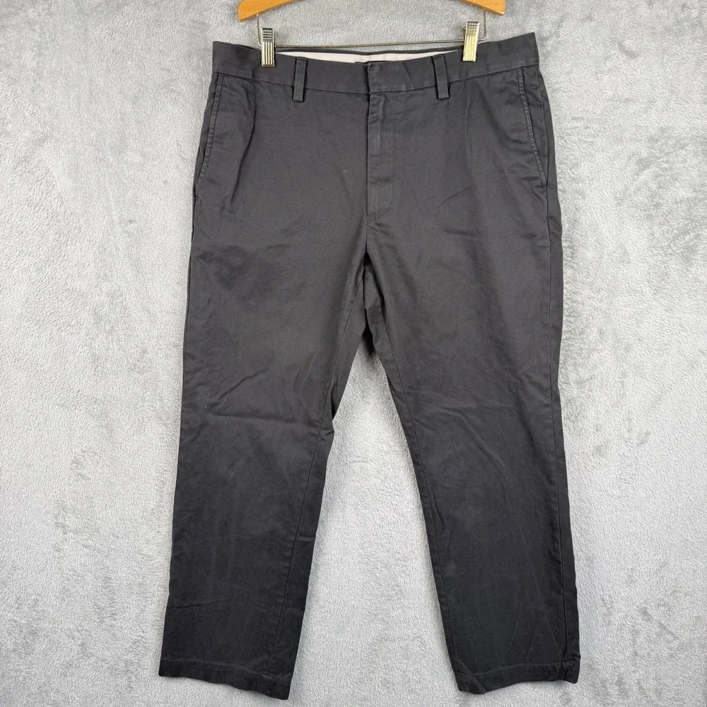 Banana Republic Emerson Chino Pants Mens 34x30 Gray Straight Fit Cotton Office